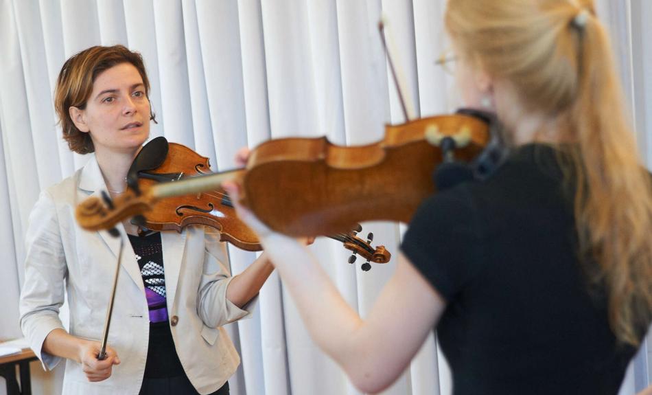 Master class for violin at the Hochschule für Musik und Theater Rostock